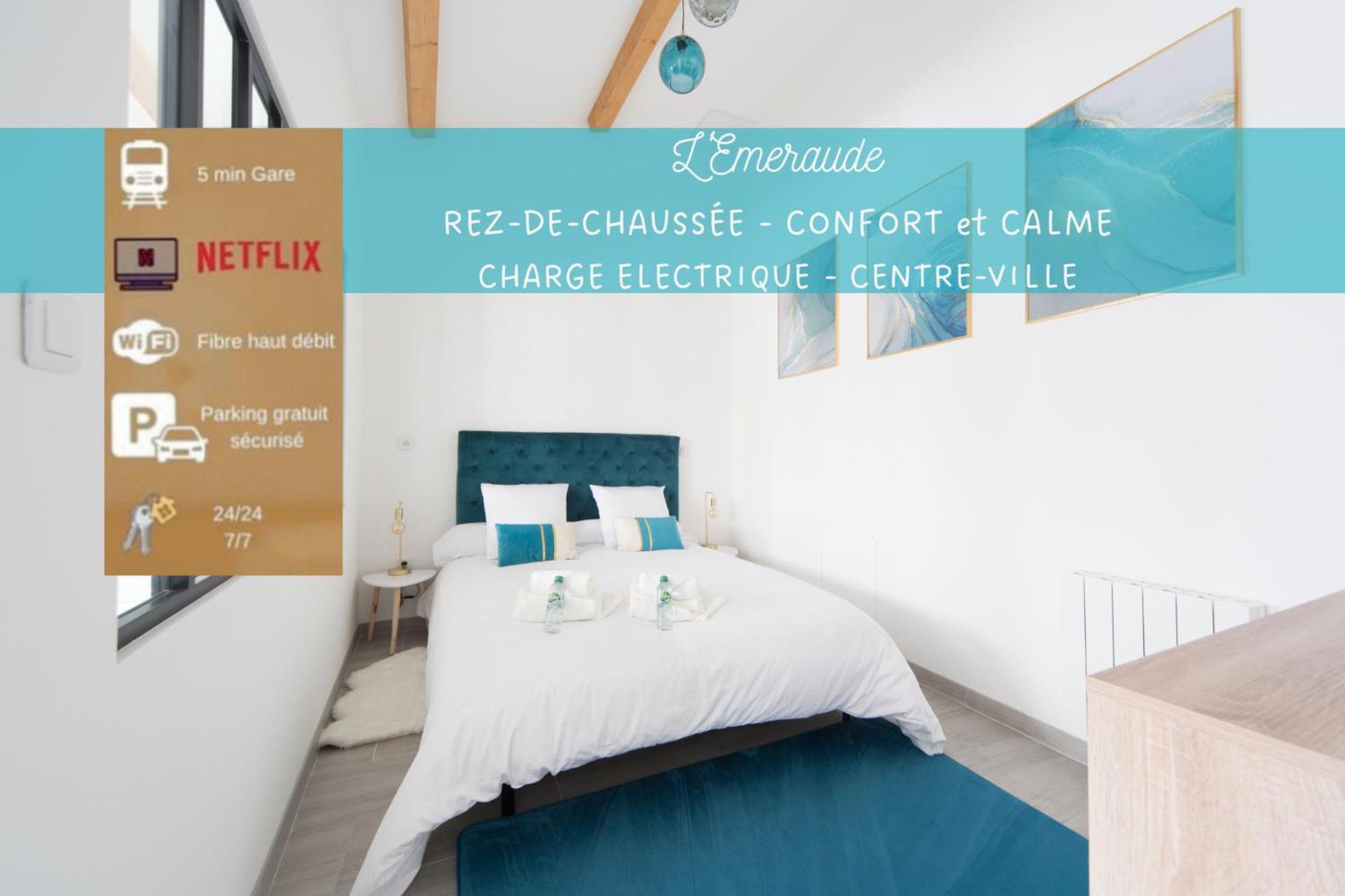 L'Emeraude Rez-De-Chaussee - Parking Prive -Zapart'Hotels Malesherbes ภายนอก รูปภาพ